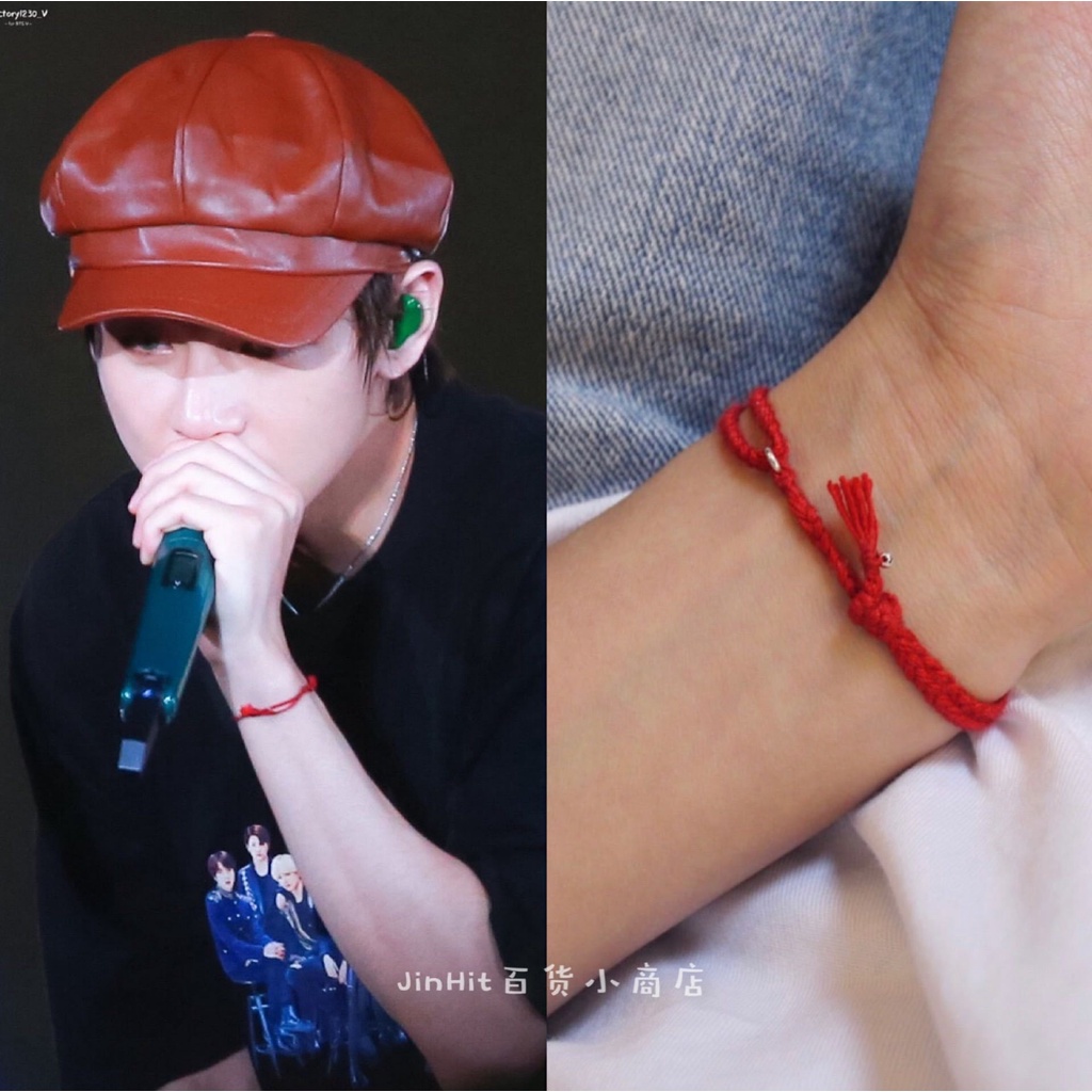 Kpop BTS Bracelet Jungkook V Kim Tae Hyung Hand Rope Hand-woven