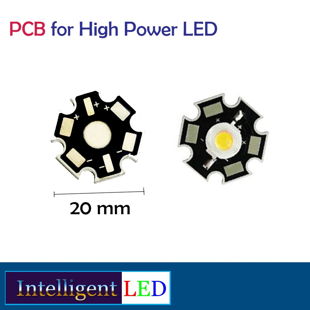 PCB Round For 1 Pc High Power LED Dia. 20 mm