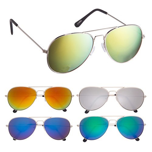 Kacamata Oval Aviator Warna BL Tangkai Silver 502ZJ