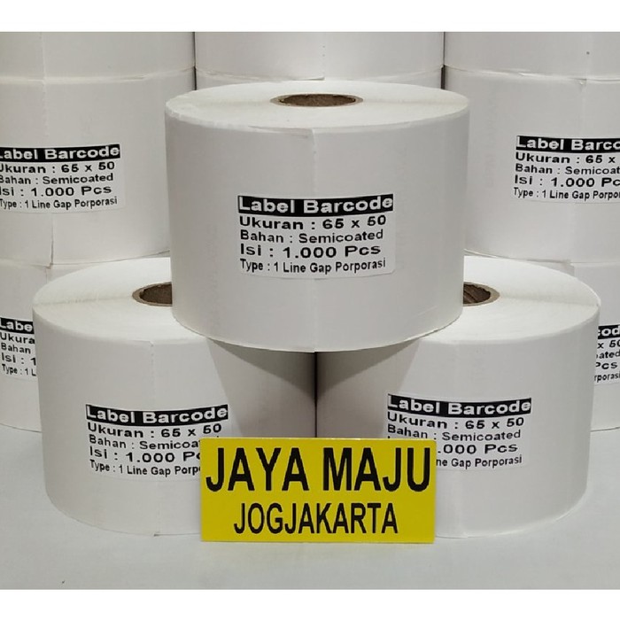 

LABEL SEMICOATED 65 X 50 1 LINE GAP CORE 1" ISI 1.000 PCS PORPORASI