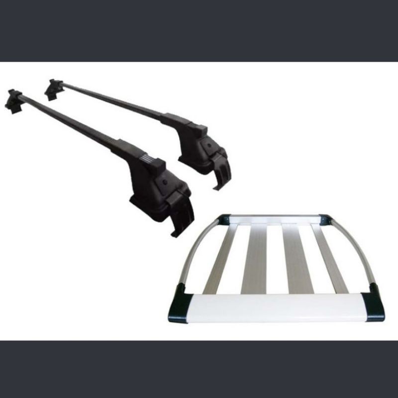 Paket Rack mobil Livina Roof rack platinum/& kaki Rack montana