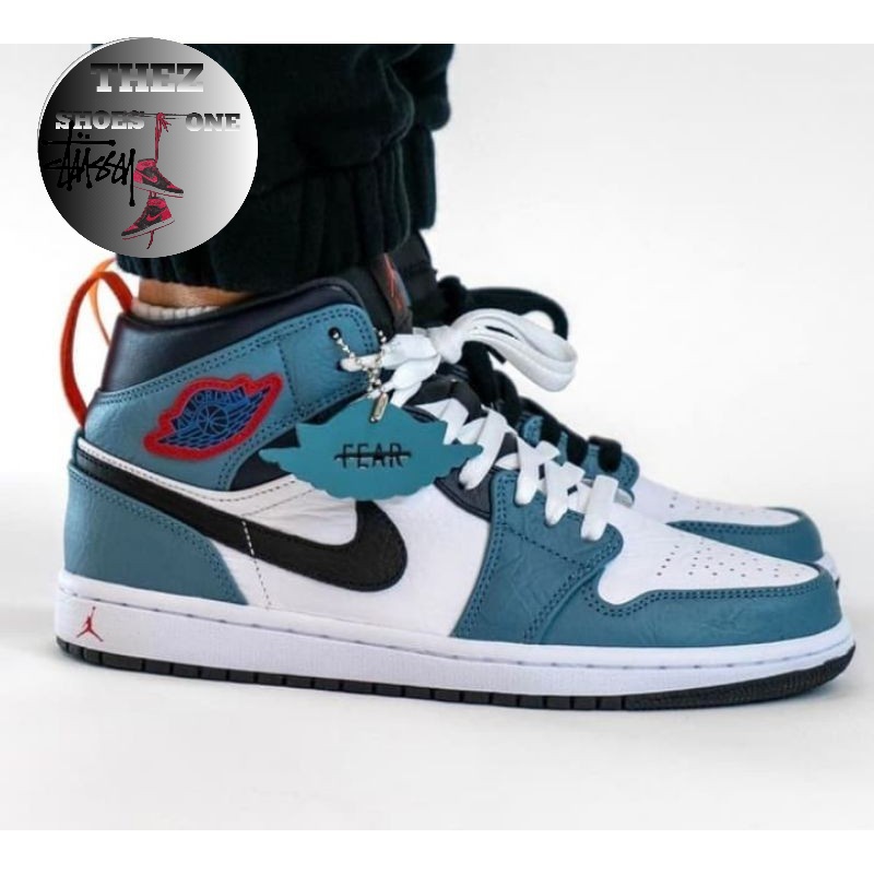 MID NIKE AIR JORDAN 1 FEARLESS x FACETASM HIGH PREMIUM ORIGINAL 100% Thez_Shoesone