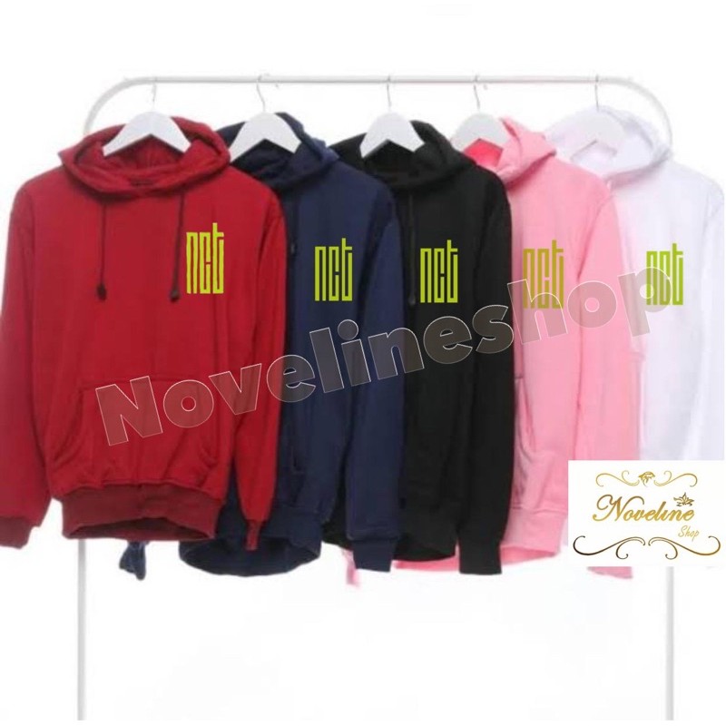 HOODIE SWEATER KPOP LOGO NCT HIJAU NEON