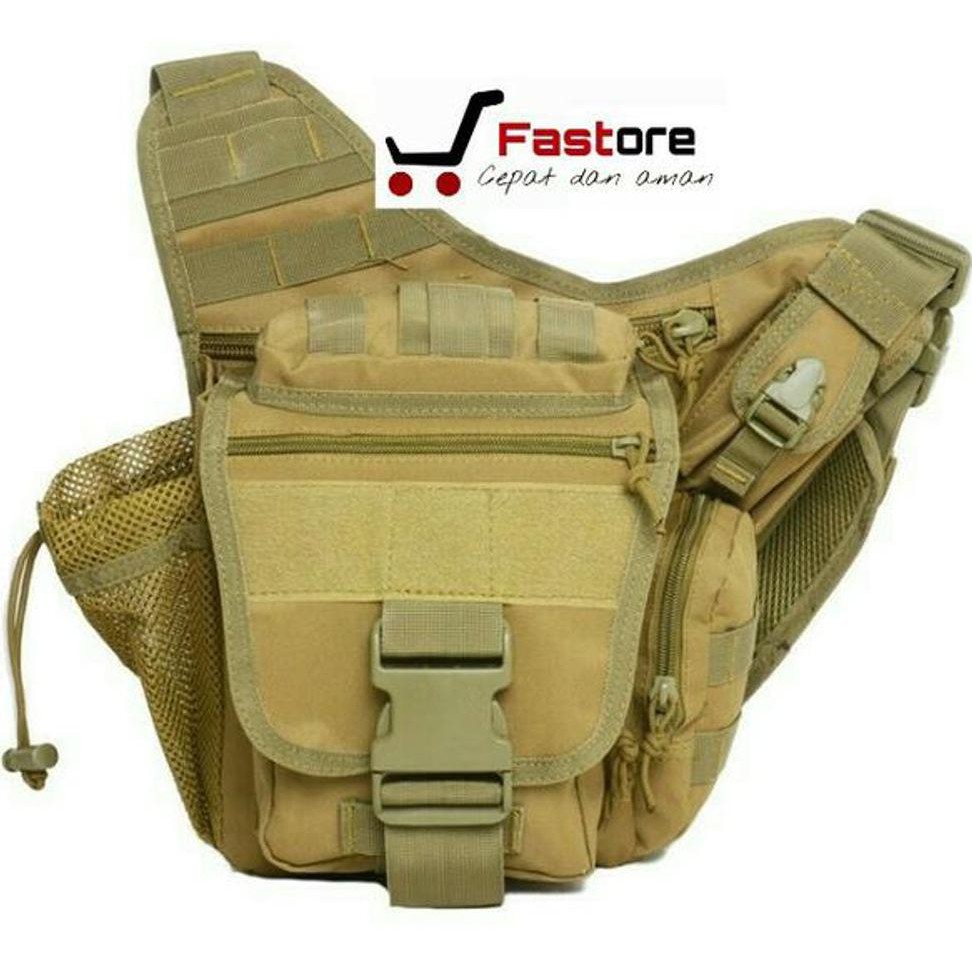 Paling Murah Tas Selempang Army 249 Warna Coklat Tan - Tas Slempang 249 Tactical Airsoft