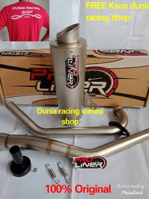 Knalpot Proliner TR 1 R CBR 150 Facelift K46 Sonic 150 Supra GTR 150 fullset Original Proliner