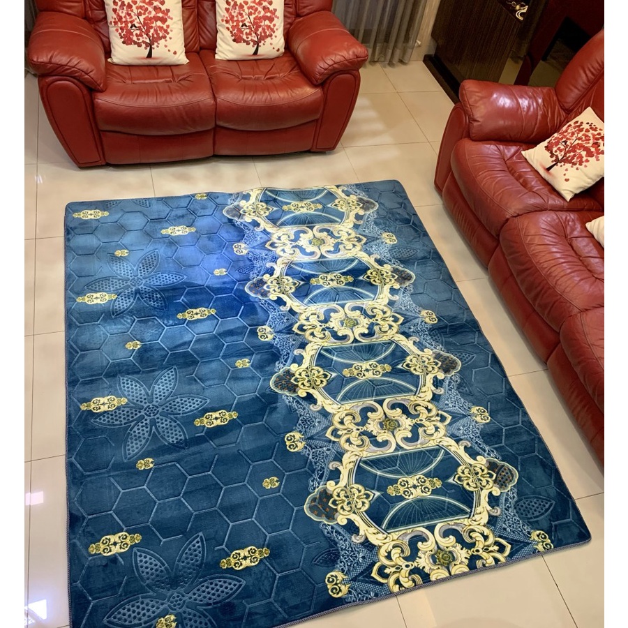 HARGA PROMO!! KARPET MALAYSIA BUSA EMBOSS JUMBO UKURAN 190x220 IMPOR HALUS LEMBUT