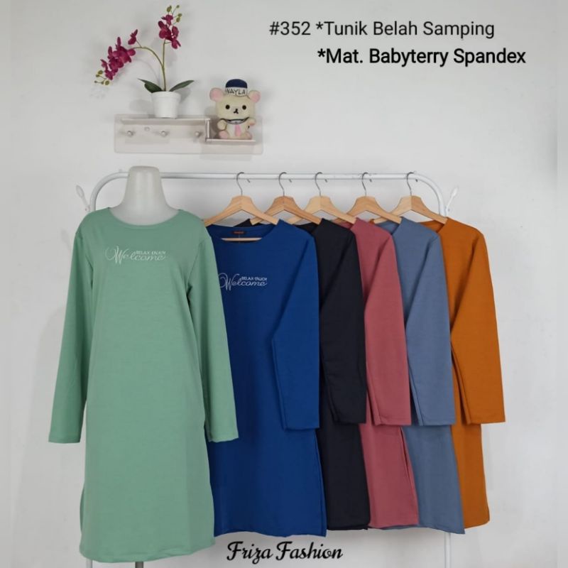 KAOS TUNIK WANITA IMPORT / TUNIK KAOS MUSLIMAH ORENZ