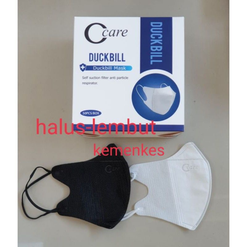 Masker Duckbill Earloop C Care Embos 3 D isi 50 pc Plus Box