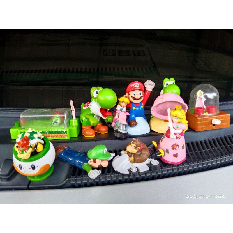 lot1 preloved hadiah happymeal McD take all seri Mario bros real pic mainan anak koleksi