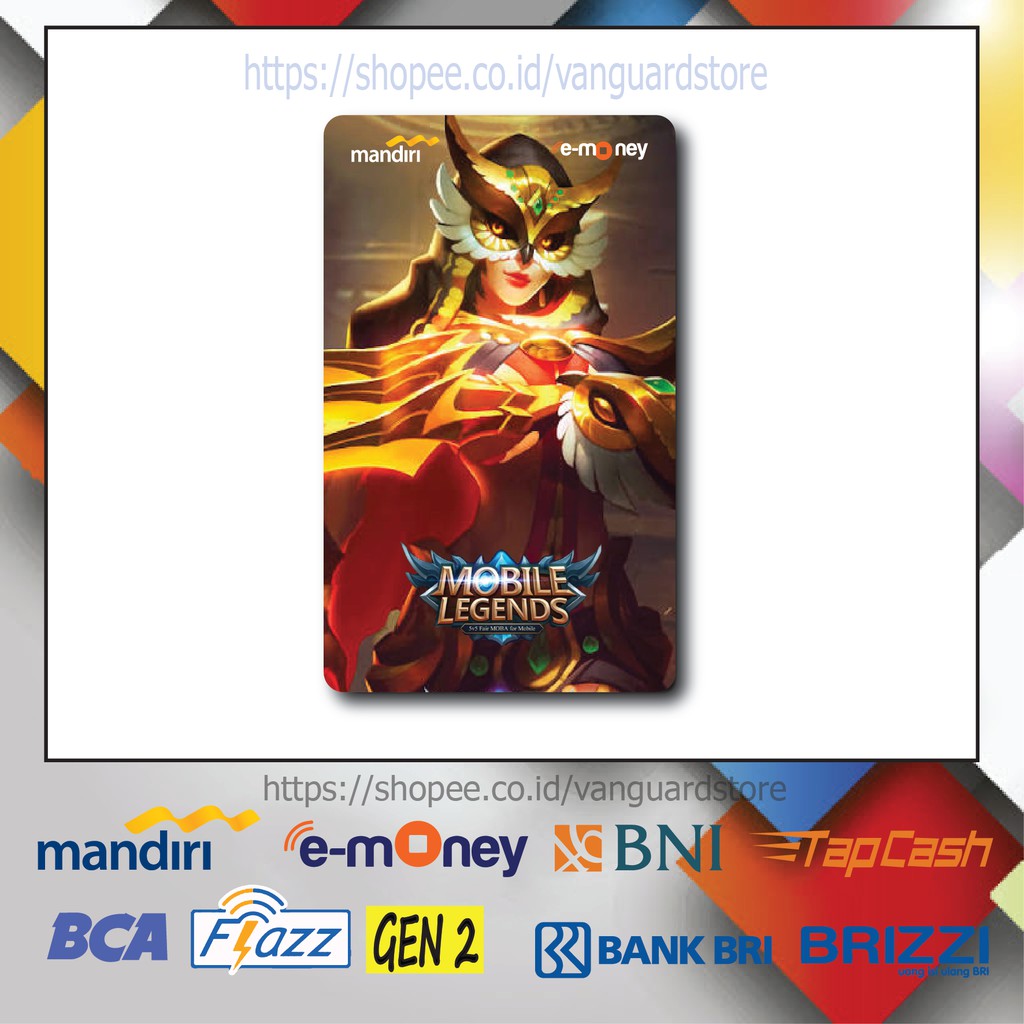 KARTU E MONEY E TOLL MOBILE LEGENDS NATALIA GAME 18 EMONEY MANDIRI FLAZZ BCA BNI TAPCASH BRIZZI BRI