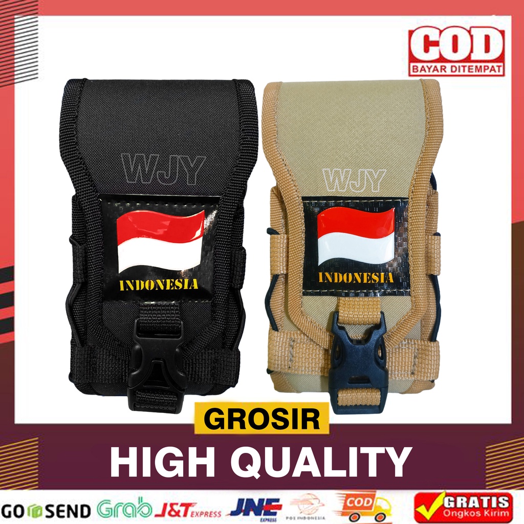sarung Hp Pinggang Tactical Logo Bendera Indonesia