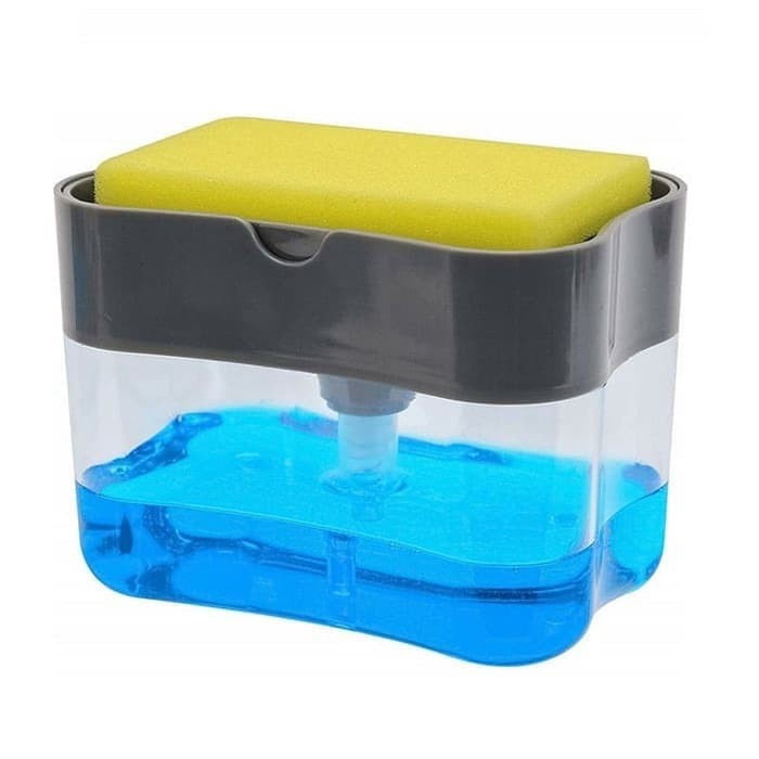 Hung Kai Pompa Sabun Free Sponge Caddy - Dispenser Sabun Cuci Piring