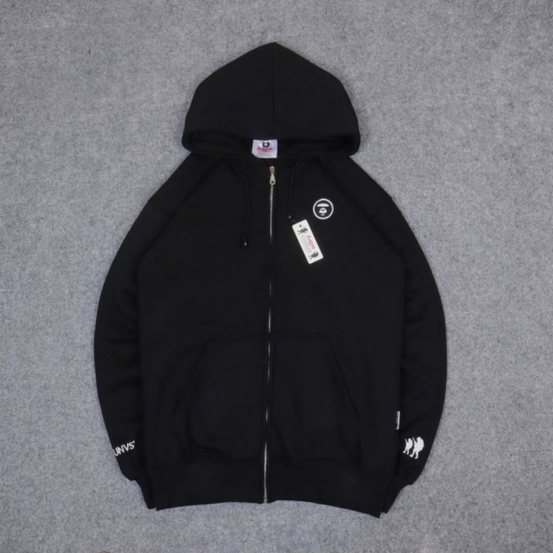 JAKET ZIPPER HOODIE  AAPE BY A BATHING APE - SWEATER JAKET HOODIE ZIPPER HYPEBEAST BAPE BY A BATHING