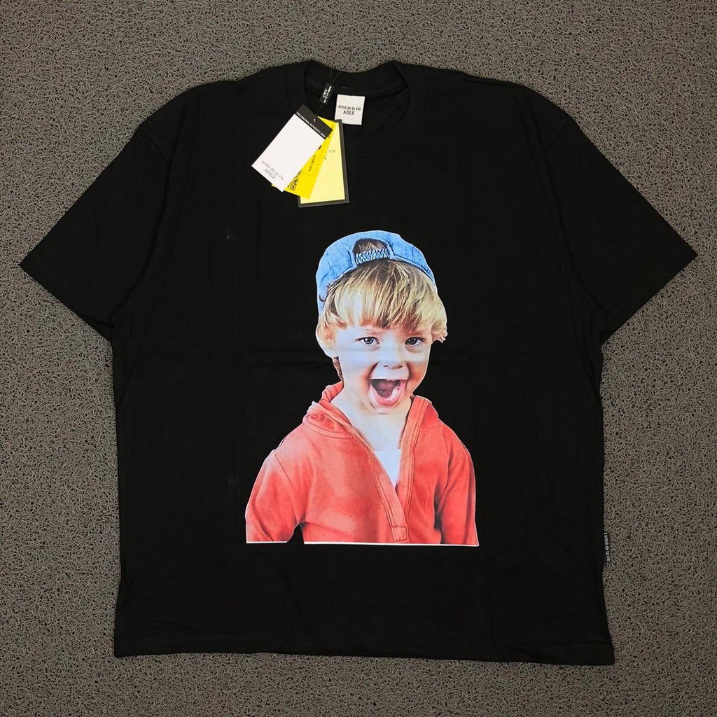KAOS ADLV KIDDO BLACK TEES SHIRT