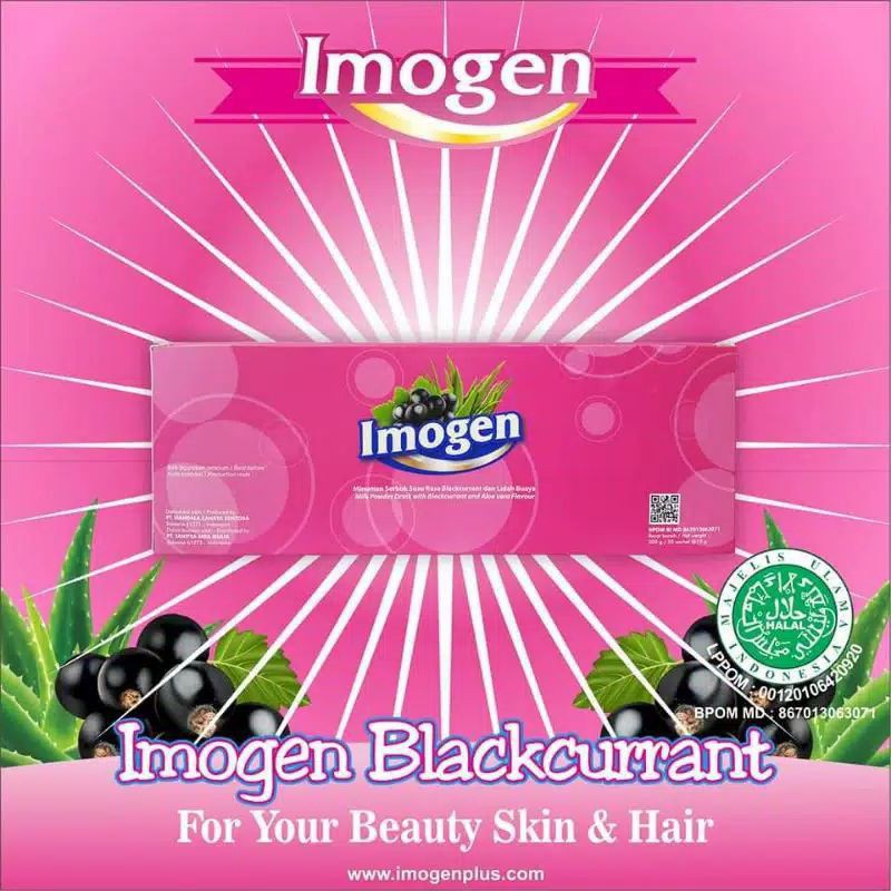 imogen blackcurrent 100% Original Kemasan Baru/Pelancar haid/Nyeri haid/Promil/Stop merokok/maag
