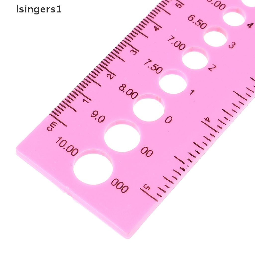 (lsingers1) 2pcs Penggaris Ukur All In One 2.0-10.0mm Untuk Rajut Crochet