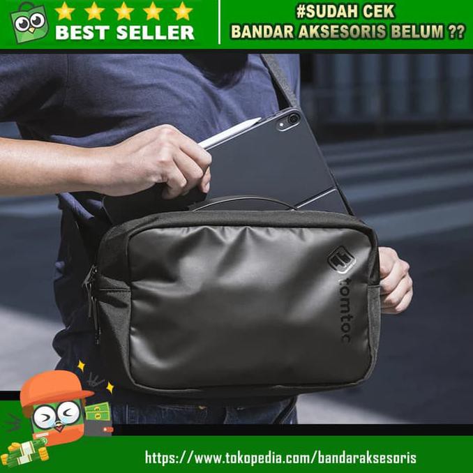 -SIAP KIRIM- CROSSBODY BAG URBAN COMMUTE TOMTOC H02A01D PREMIUM FOR IPAD PRO 11 INC
