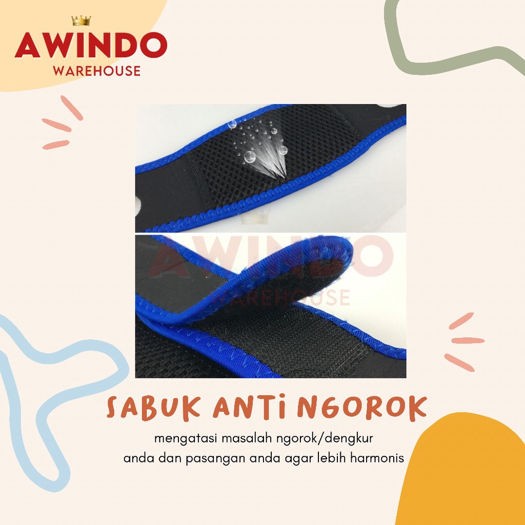 SABUK ANTI NGOROK - Alat Tidur Anti Dengkur Snoring Chin Belt Strap