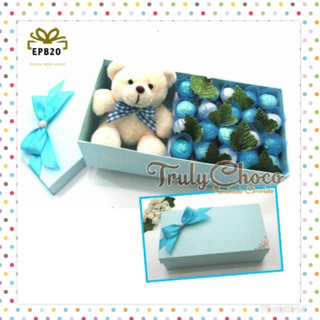 

Kado special coklat trulychoco cantik dengan boneka