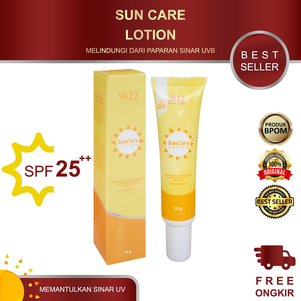 SUNCARE SR12 SPF 25 / SUN CARE SR12 / MELINDUNGI KULIT DARI SINAR UV A &amp; UV B