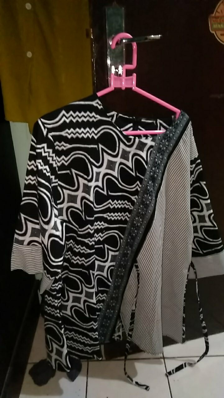 Batik Wanita Asj Sa Hrb026 Kenongo Kemeja Tosca Pendek