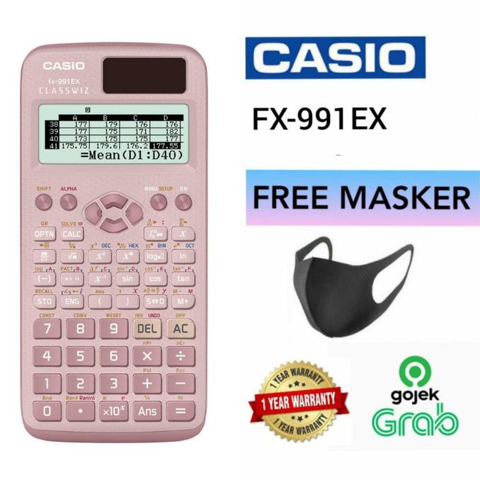 Jual Kalkulator Casio FX 991EX - Merah Muda | Shopee Indonesia