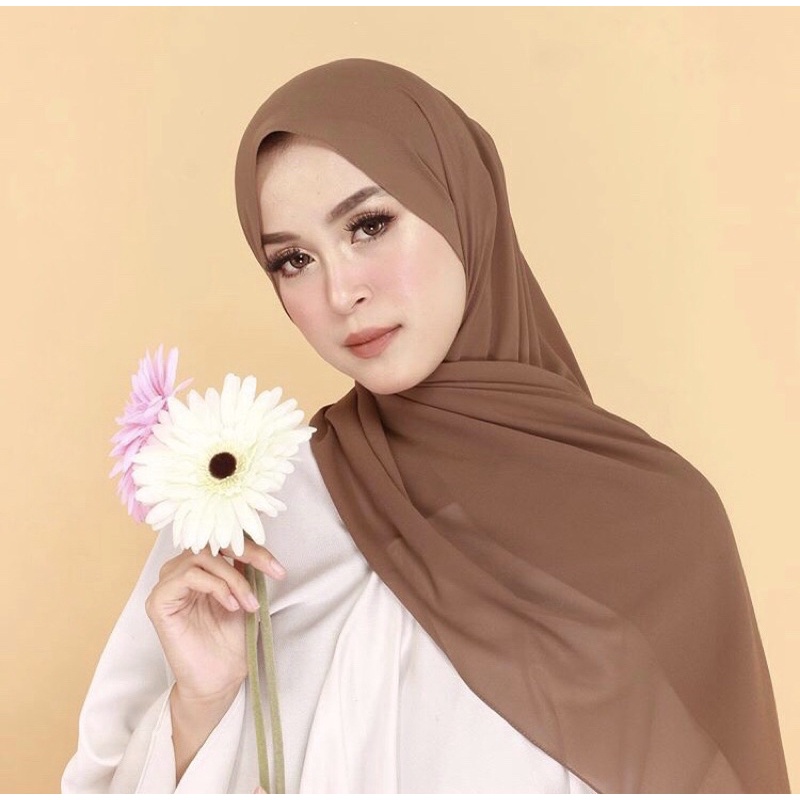 PASHMINA CERUTY BABYDOLL / PASHMINA CERUTY PREMIUM-HAZELNUT