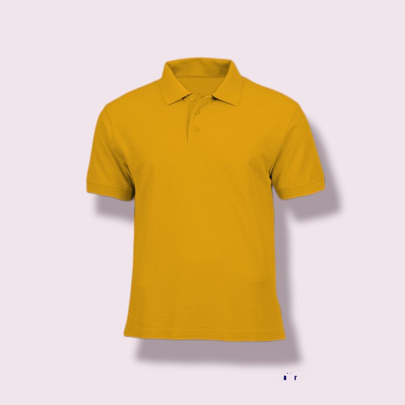 Polo Shirt Polos ,Kaos Kerah Kwalitas Import Bahan Cotton Cvc Sangat Adem Dan Nyaman - Warna Kuning Emas