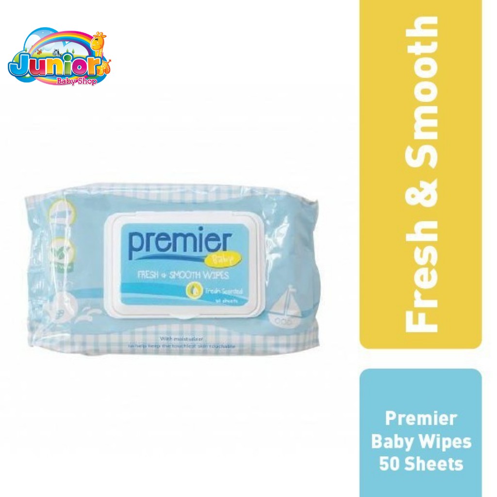 (3Pcs) Premier Soft&amp;Smooth Wipes 50s Non Perfumed