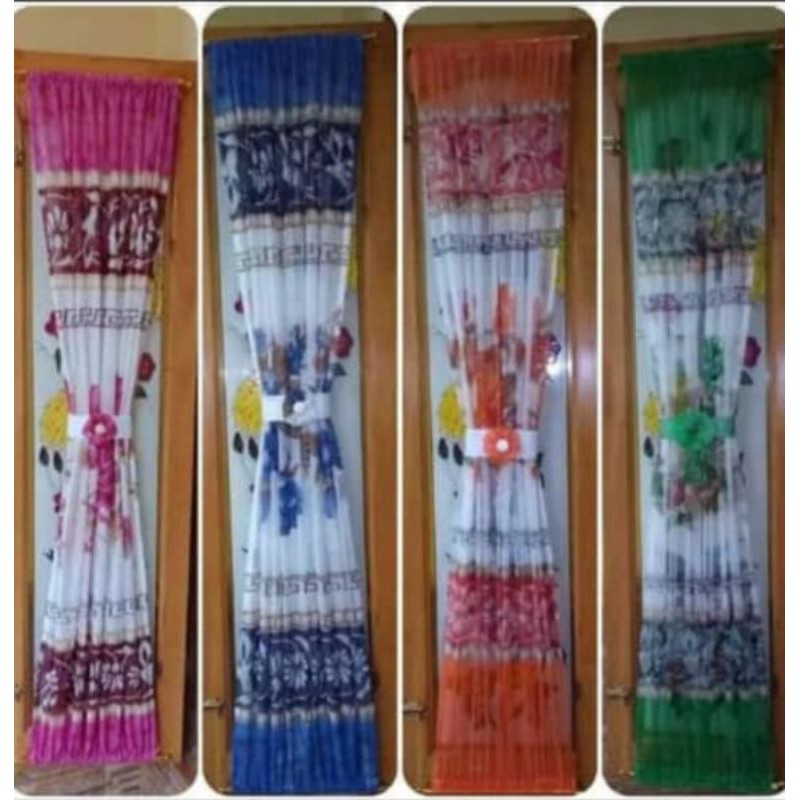 Gorden vitras ikat kupu kupu 100cmx150cm