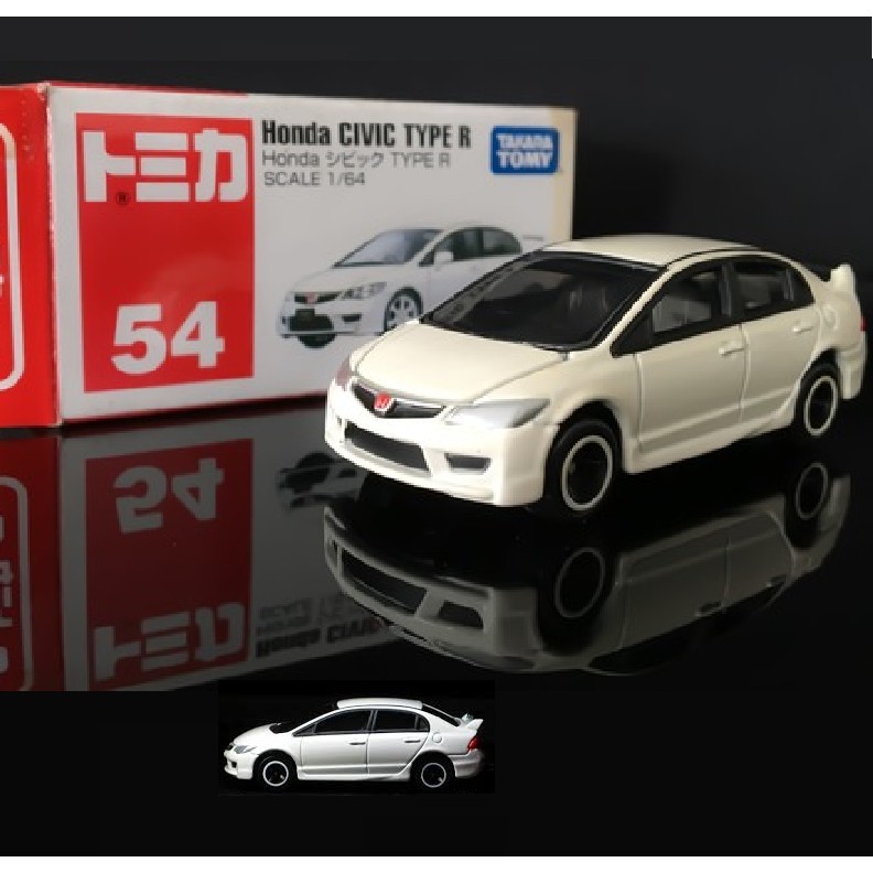 Tomica no 54 Honda Civic Type R white