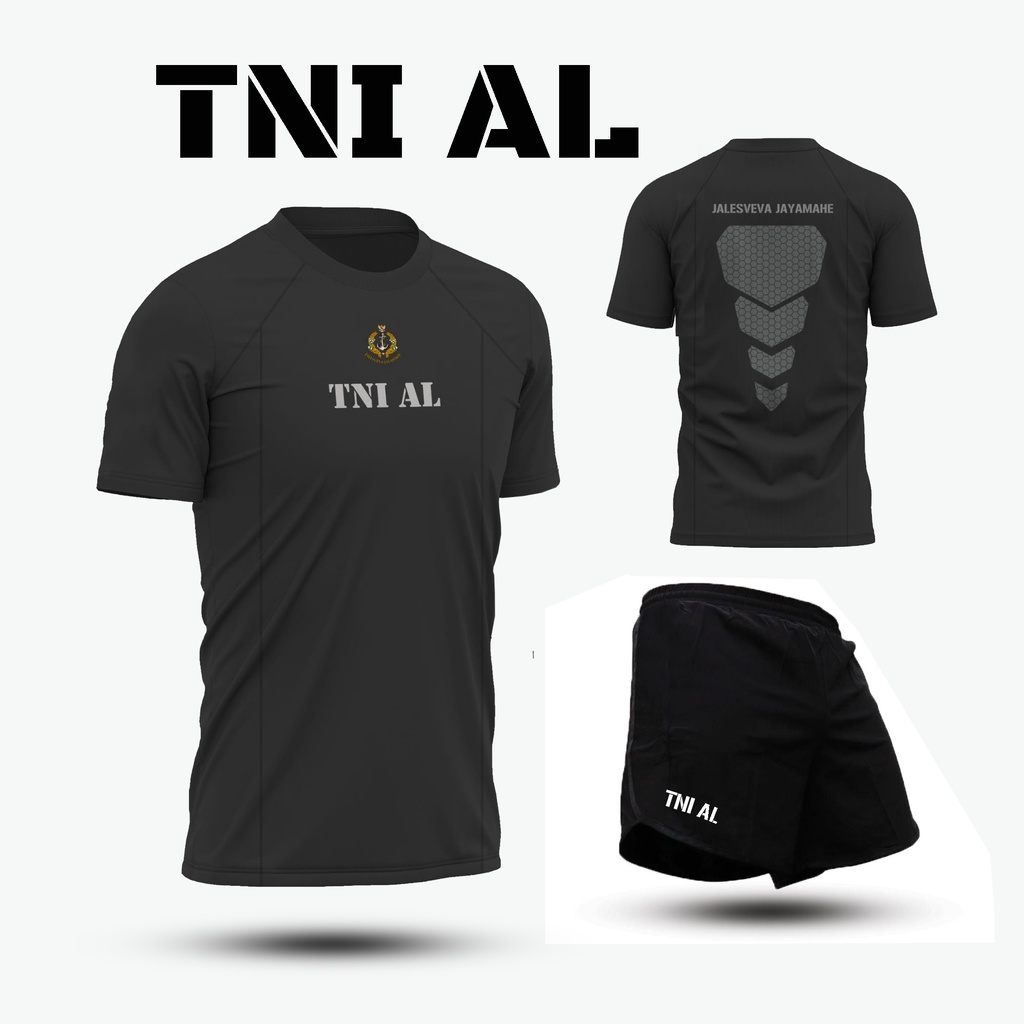 Set Olahraga TNI AL / Stelan Olahrga TNI AL / Baju Stelan Olahraga TNI AL / Kaos TNI AL / Baju Olahr