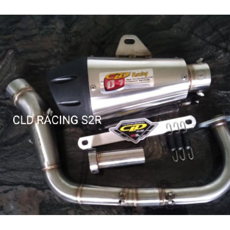 KNALPOT CLD RACING TYPE C7 BEAT KARBU,BEAT Fi PIPA BESAR