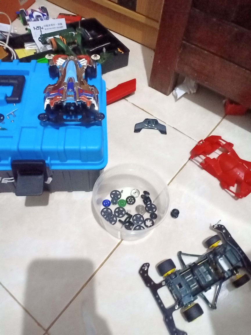 Roller Tamiya Plastik + Tiang Murah Kunci Pas
