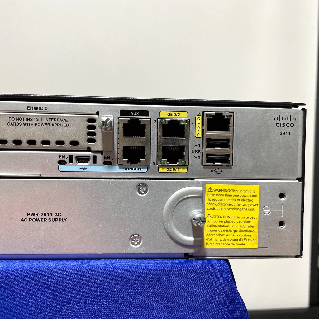 Cisco router 2911-K9 2900 Series 3 Gigabit