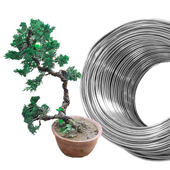 Kawat Bonsai Tiger Aluminium 1 KG / roll  Uk 1 / 1,5 / 2 / 2,5 / 3 / 3,5 / 4 / 5 / 6 mm