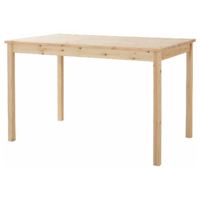 IKEA INGO, Meja Kayu Pinus, uk 120 x 75 cm