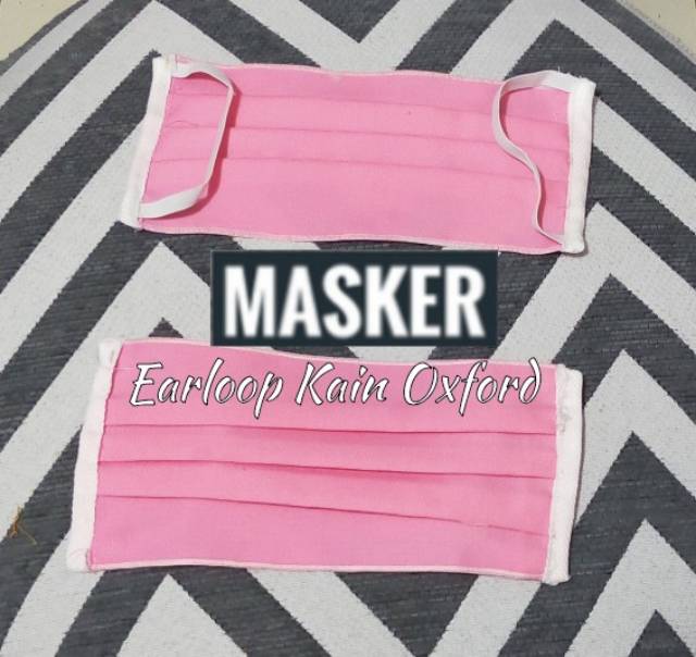 Masker Kain Oxford Earloop