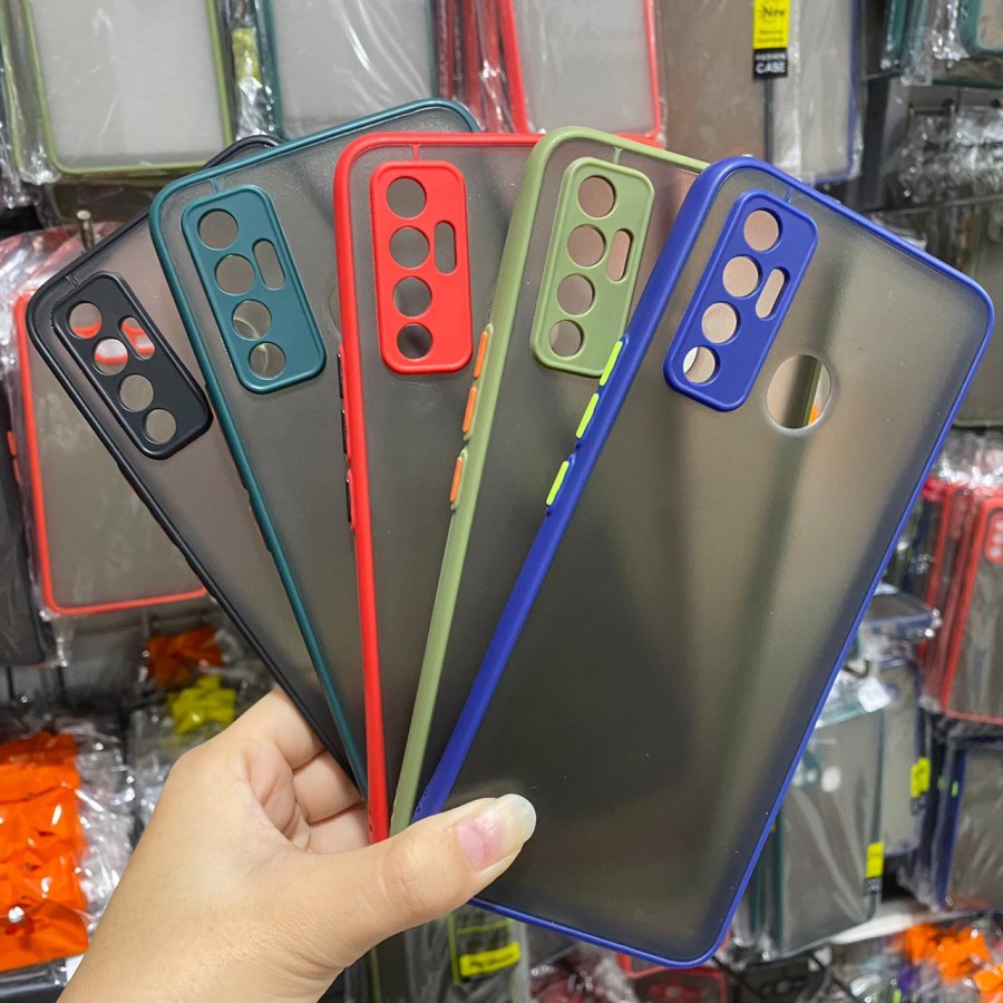 TECNO SPARK 7 PRO CASE SOFT DOFF MATTE TRANSPARAN, HARDCASE COLOUR DOVE MACARON