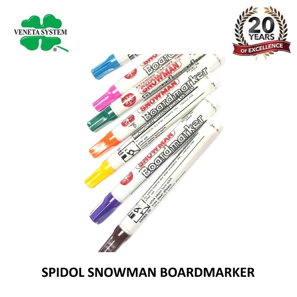 Spidol White Board Snowman Warna Bisa Campur / Spidol Papan Tulis