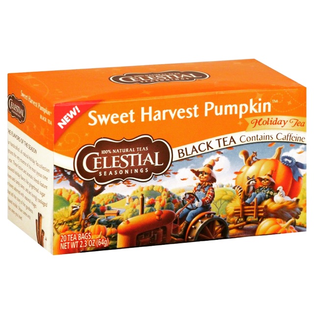 

Celestial Seasonings Sweet Harvest Pumpkin Holiday Black Tea Teh Hitam Rasa Labu Autumn Fall Gugur