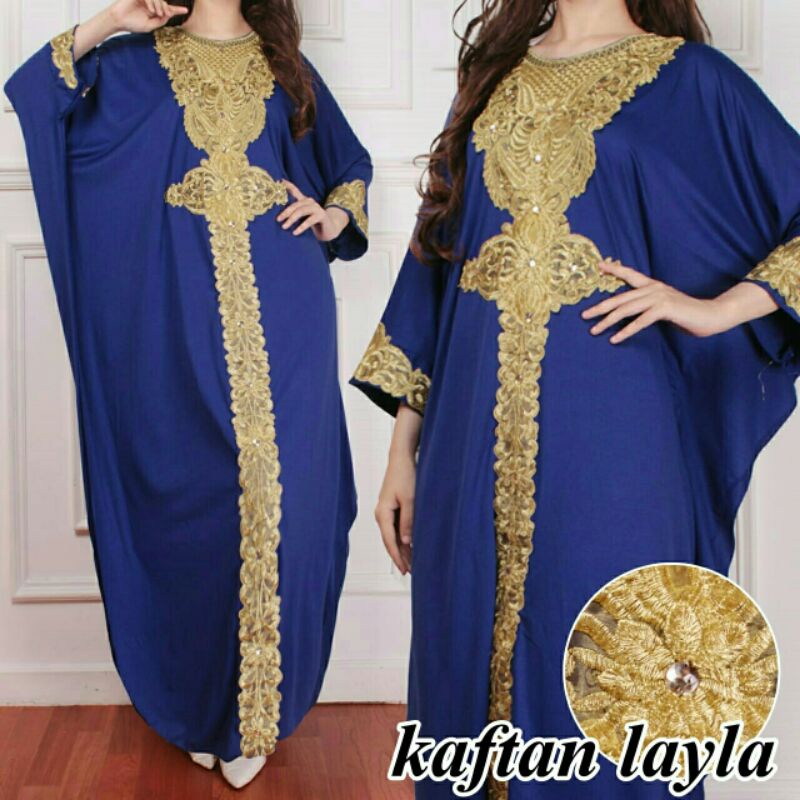 Maxi Maxy Dress Gamis Kaftan Gavali Swarovski Kayla Layla Jumbo