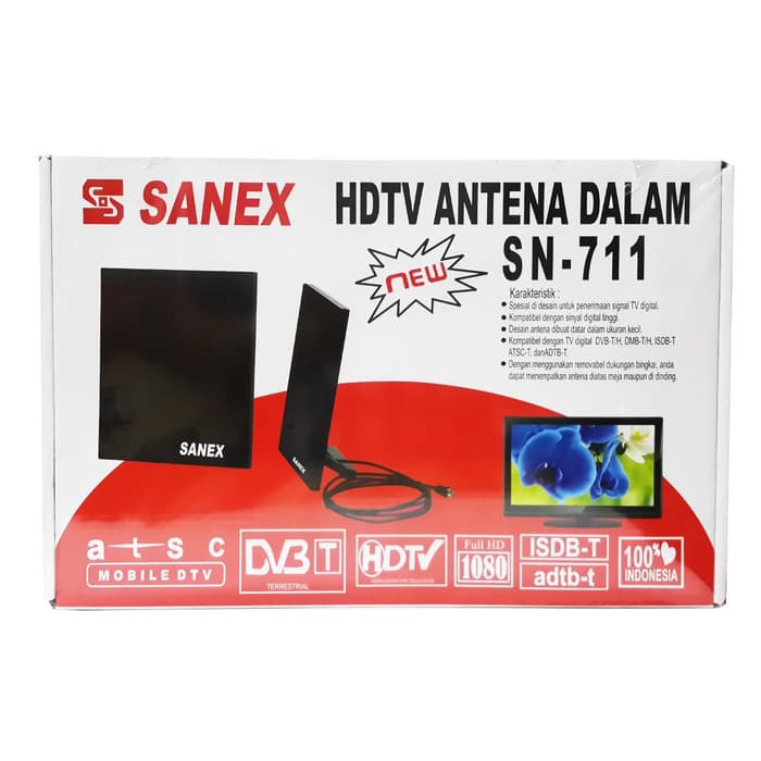 Antena Tv LED SN-711 / LCD / TABUNG Sanex HDTV Antena Dalam Digital