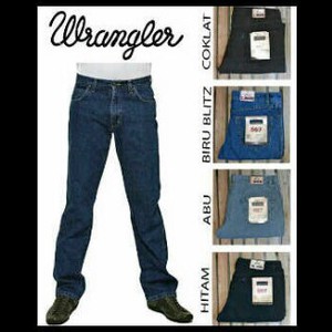 Celana Jeans Wrangler Standar / Regular Fit Kualitas ORI