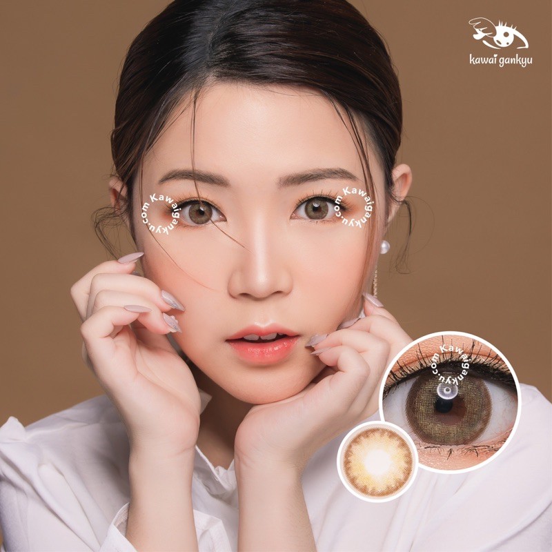 KawaiGankyu softlens - Princess Elin Brown (1botol)