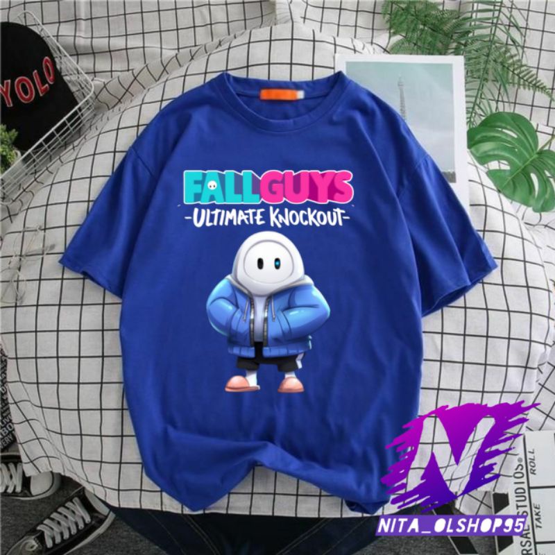 kaos anak fall guys baju karakter fall guys terbaru