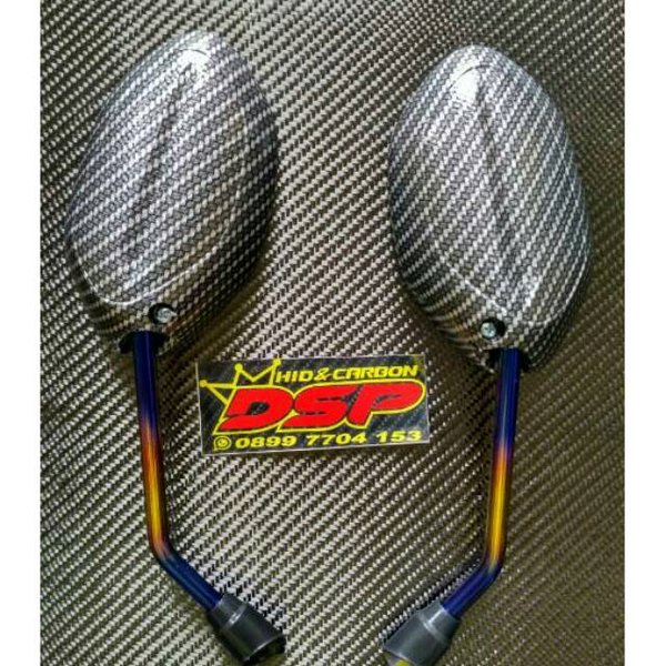 Spion Twotone Carbon Karbon Yamaha Mio Smile Soul GT125 Mio J Mio M3 Mio S Mio Z