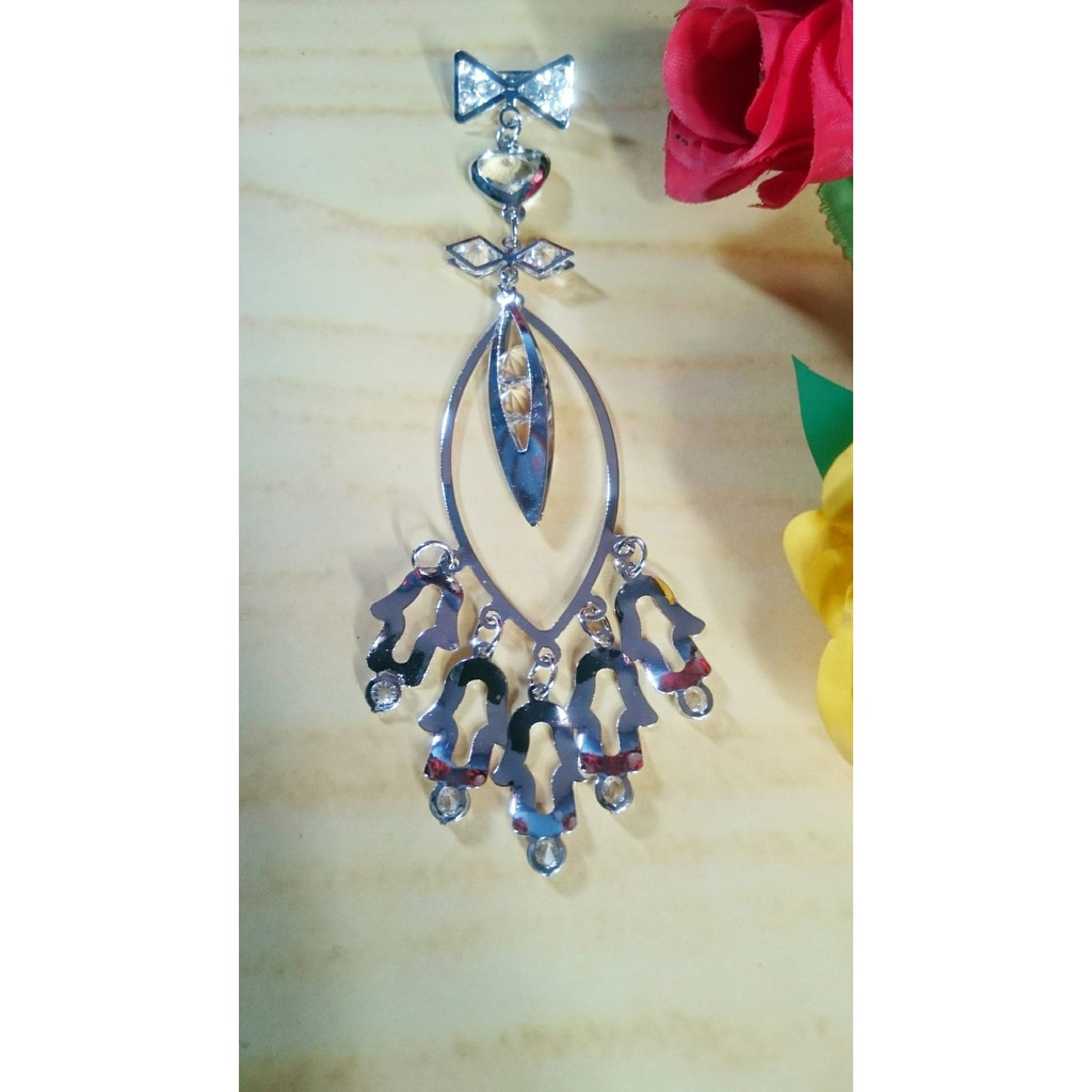 Bros Dagu Silver Panjang Aksesoris Hijab