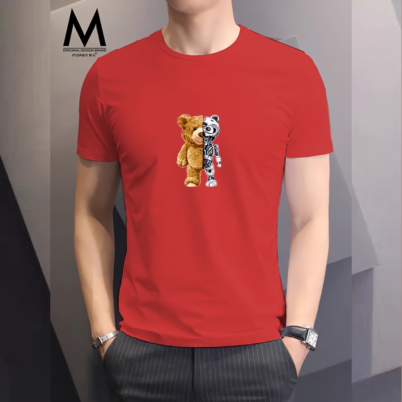 Lilipop Kaos Pria Ted Bear Robot Baju Distro Basic Tshirt Kasual