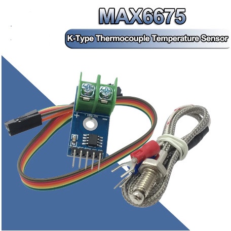 Modul Paket MAX6675 Suhu Temperatur Kabel Female Sensor Thermocouple K